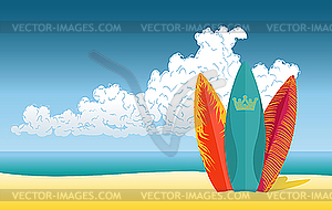 Surfboards - vector image