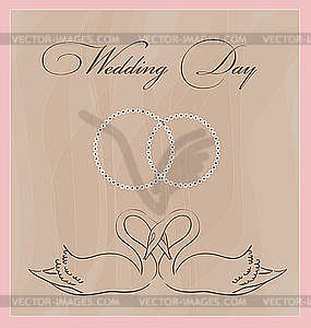 Wedding card - vector clipart