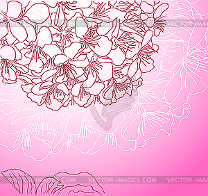 Cherry blossom - vector clipart / vector image