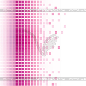 Abstract pink mosaic background - vector clip art