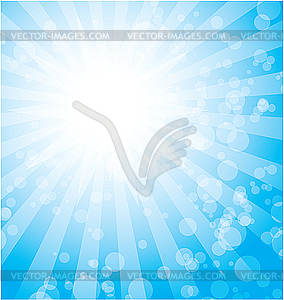 Blue rays - royalty-free vector image