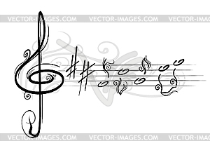 Musical notes - vector image