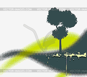 Design with tree - vector clip art