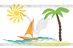 Beach - vector clipart