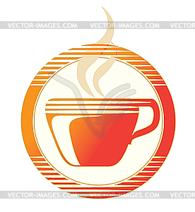 Hot cup icon - vector clipart