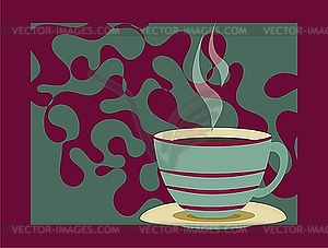 Tea cup - vector clipart