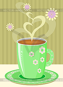 Tea cup - vector clipart