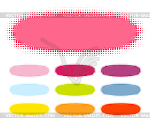 Halftone stains - vector image