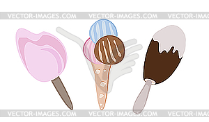 Ice cream - vector clip art