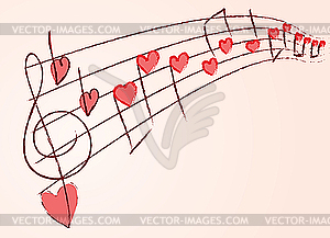 Love music - vector clip art