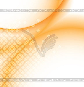 Abstract orange mosaic background - vector clipart