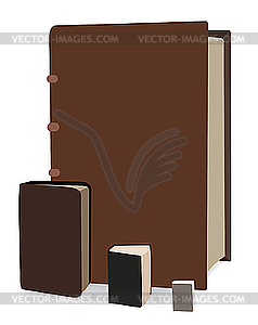 Old books - vector image