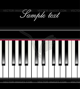 Piano background - royalty-free vector image