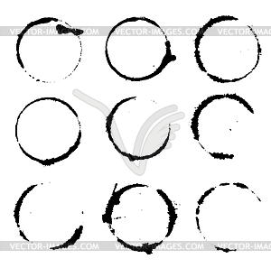 Set of grunge blots - vector clip art