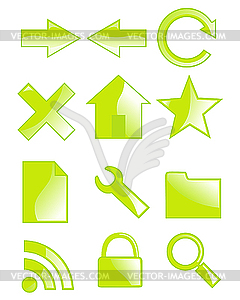 Set of web icons - vector clipart