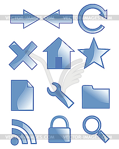 Set of web icons - vector EPS clipart