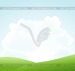 Spring landscape - vector clipart