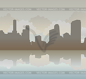 City skyline - vector clip art