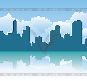 City skyline - vector clipart