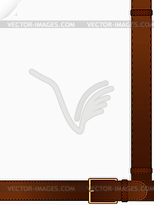 Belt and paper - vector clip art