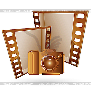 Frames and camera - vector clip art