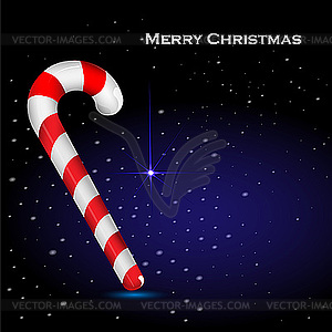 Christmas cane - vector clipart