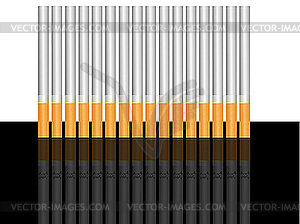 Сигареты и тени - векторное изображение EPS