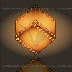 Film cube - vector image