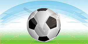 Футбольный мяч - изображение в векторе