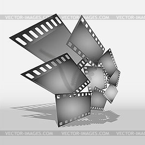 Gray film - vector image