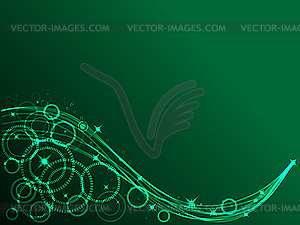 Green background - color vector clipart