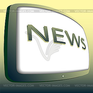 Icon news - vector clipart