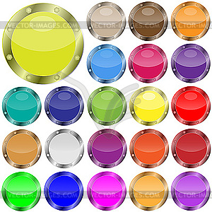 Icons of the round form - vector image