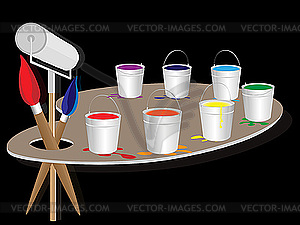 Palette colors - vector image