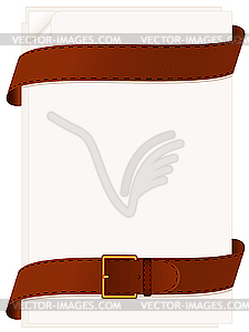 Paper and belt - vector clipart