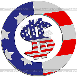 Sign USA - vector clip art