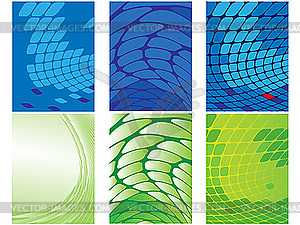 Six various backgrounds - vector image
