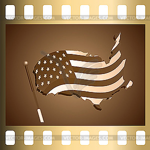 Slide USA - royalty-free vector clipart