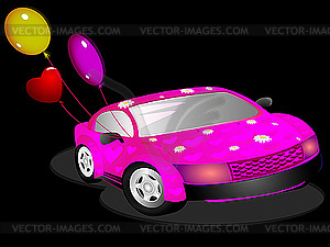 The cool car - vector clipart