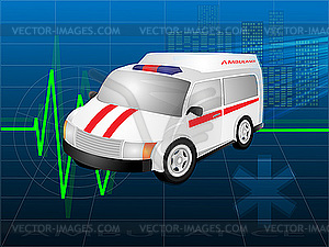 The medical car - vector clipart