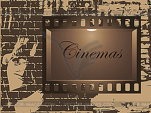 Wall and film - vector image