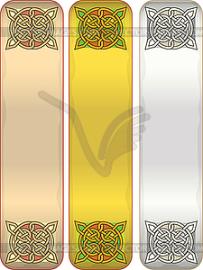 Tape with celtic an ornament - vector image