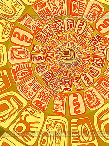 Background - primitive figures - vector image