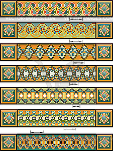 Орнаменты в кельтском стиле - стоковое векторное изображение