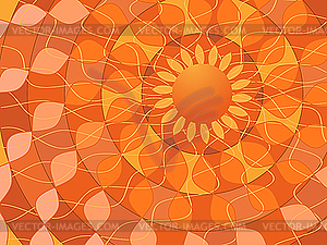 Abstract orange background - vector clipart