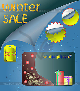 Winter sale - vector image