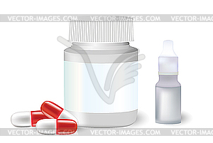 Medicine bottle - vector image