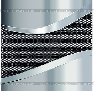Metallic background - vector clipart