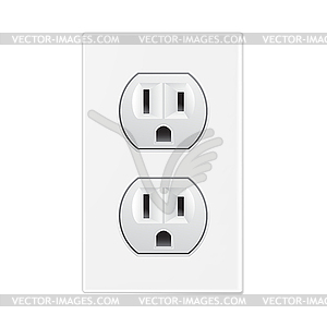 White socket - vector clipart