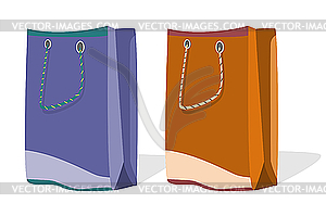 Shopping bags - royalty-free vector clipart